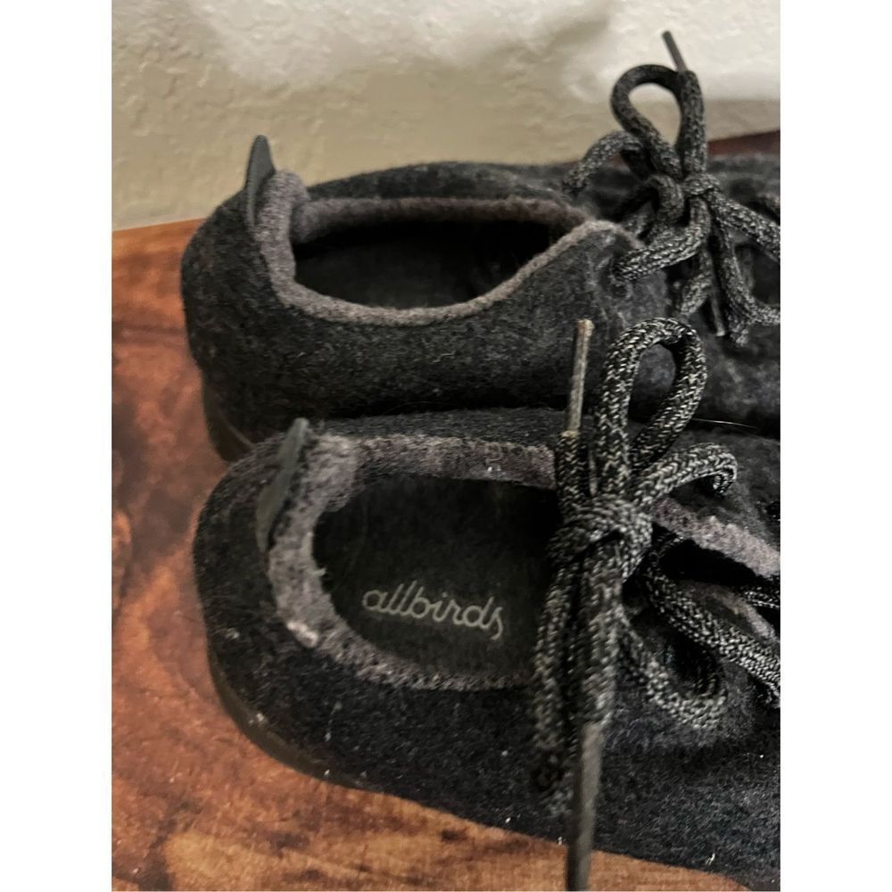 Allbirds Womens Wool Runners Natural Black 10 Black Sole - Picture 6 of 7